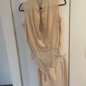 Emanuel Ungaro Cream Sleeveless Chemise